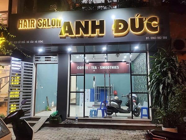 Biển hiệu salon tóc, Hair Salon - QUẢNG CÁO A PHỦ